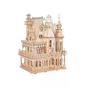 Woodcraft construction kit Woodcraft Dřevěné 3D puzzle Fantasy vila