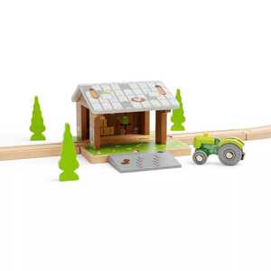 Bigjigs Rail Stodola na kolejích