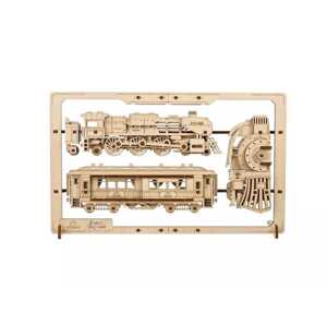 Ugears 2,5D dřevěné mechanické puzzle Steam Express