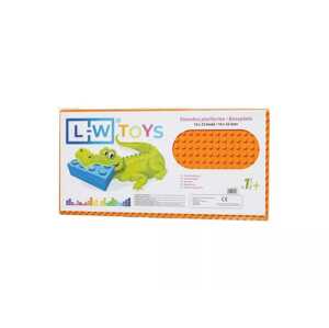 L-W Toys Podložka na stavění - JUNIOR 16x32 bodů oranžová