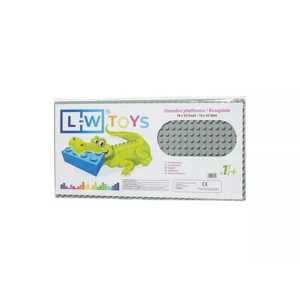 L-W Toys Podložka na stavění - JUNIOR 16x32 bodů šedá