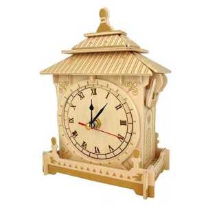 Woodcraft construction kit Woodcraft Dřevěné 3D puzzle hodiny