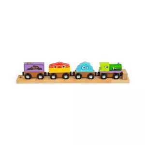 Bigjigs Rail Dřevěný vláček Příšerky