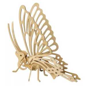Woodcraft construction kit Woodcraft Dřevěné 3D puzzle Motýl