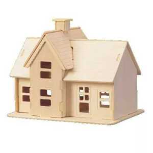 Woodcraft construction kit Woodcraft Dřevěné 3D puzzle Domeček