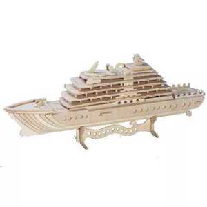 Woodcraft construction kit Woodcraft Dřevěné 3D puzzle Luxusní jachta