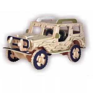 Woodcraft construction kit Woodcraft Dřevěné 3D puzzle Jeep