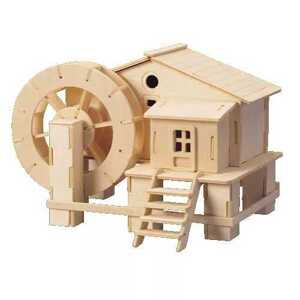 Woodcraft construction kit Woodcraft Dřevěné 3D puzzle Vodní mlýn