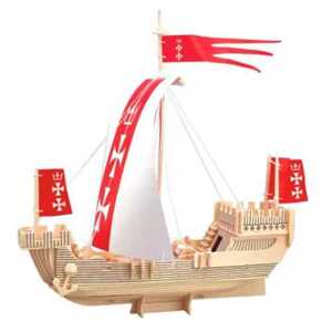 Woodcraft construction kit Woodcraft Dřevěné 3D puzzle Loď Koga