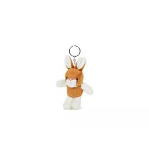 Teddies Králík přívěsek plyš 7x10cm hnědo-bílý 0m+