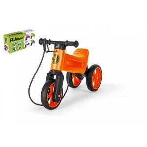 Teddies Odrážedlo FUNNY WHEELS Rider SuperSport oranž. 2v1+popruh, výš. sedla 28/30cm nos. 25kg 18m+ v krabi