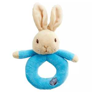 Rainbow Designs Limited Rainbow Chrastítko kroužek králíček Petr & Flopsy 1 ks modrá