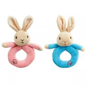 Rainbow Designs Limited Rainbow Chrastítko kroužek králíček Petr & Flopsy 1 ks