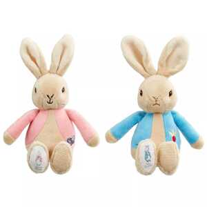 Rainbow Designs Limited Rainbow Plyšové chrastítko králíček Petr & Flopsy 1 ks