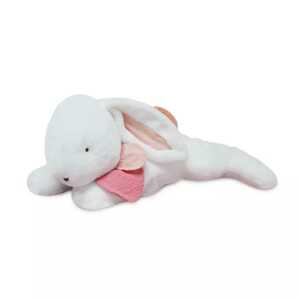 Doudou et Compagnie Paris Doudou Plyšový králík s tmavě růžovou bambulkou 65 cm