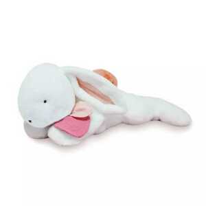 Doudou et Compagnie Paris Doudou Plyšový králík s tmavě růžovou bambulkou 80 cm