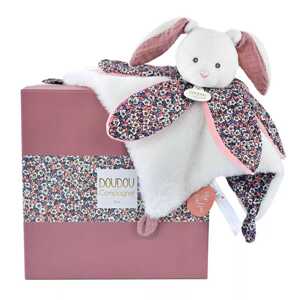 Doudou et Compagnie Paris Doudou Dárková sada - plyšový králíček muchláček