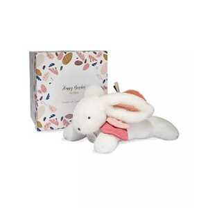 Doudou et Compagnie Paris Doudou Dárková sada - Plyšový králíček s tmavě růžovou bambulkou 25 cm