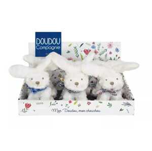 Doudou et Compagnie Paris Doudou Plyšový králíček s šátkem 12 cm
