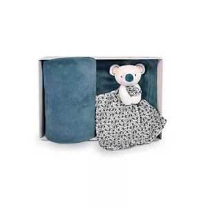 Doudou et Compagnie Paris Doudou Dárková sada šťastná koala Yoca pléd a muchláček