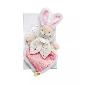 Doudou et Compagnie Paris Doudou Dárková sada - Hračka růžový kamarád králíček 24 cm