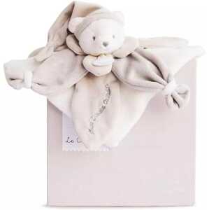 Doudou et Compagnie Paris Doudou Dárková sada - plyšový muchláček béžový medvídek 24 cm