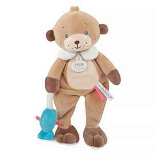 Doudou et Compagnie Paris Doudou Dárková sada - plyšová hračka medvídek s rybičkou 27 cm