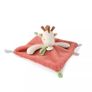 Doudou et Compagnie Paris Doudou Plyšový muchláček žirafa Couleurs Savane 25 cm
