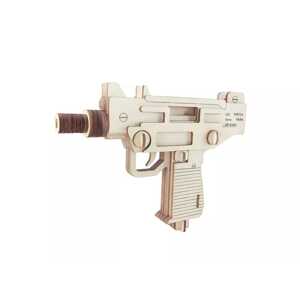 Woodcraft construction kit Woodcraft Dřevěné 3D puzzle Pistole UZI