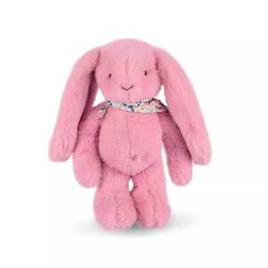 Doudou et Compagnie Paris Doudou Plyšový králíček s šátkem růžový 35 cm
