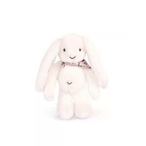 Doudou et Compagnie Paris Doudou Plyšový králíček s šátkem bílý 35 cm