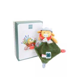 Doudou et Compagnie Paris Doudou Dárková sada Plyšová kravička Aneth s chrastítkem 21 cm