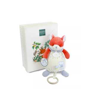 Doudou et Compagnie Paris Doudou Dárková sada Plyšová liška Romarin hrající melodii 20 cm