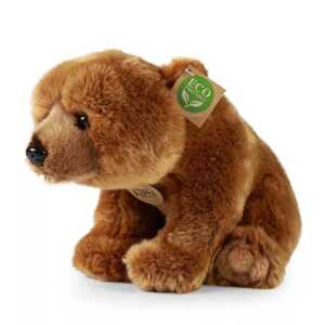 Rappa Plyšový medvěd grizzly sedící 30 cm ECO-FRIENDLY