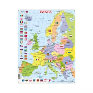 Larsen Vzdělávací puzzle Evropa Politická mapa 48 dílků