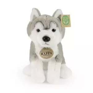 Rappa Plyšový pes husky sedící 23 cm SOFT COLLECTION, ECO-FRIENDLY