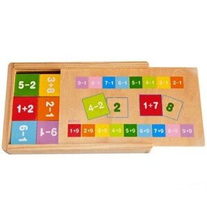 Puzzle výukové - Kartičky s počty, 81ks (Woody)
