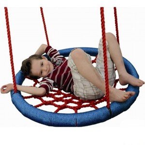 Houpačka - Houpací kruh, modrý, průměr 85cm (Woody)