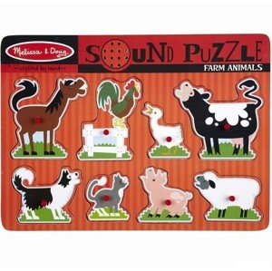 Puzzle muzikální - Domácí zvířátka, 8ks (M&D) - Doporučujeme