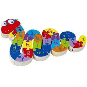 Puzzle výukové - Had Ferda s písmeny (Woto)
