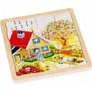 Puzzle výukové - Roční období, 4 vrstvy, 54ks (Goki) - Doporučujeme