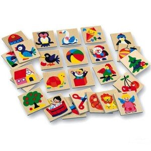 Obrázkové značky pro školky - Dřevěné 25 ks, SET 73512 (Bino)