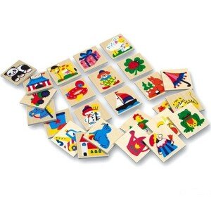 Obrázkové značky pro školky - Dřevěné 25 ks, SET 73513 (Bino)