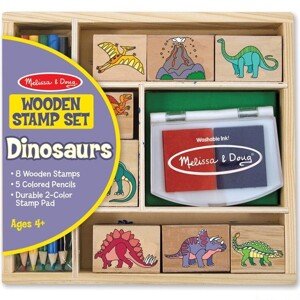 Razítka dřevěná - Set dinosauři (M&D)