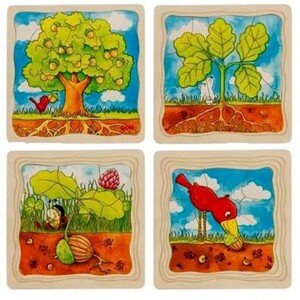 Puzzle výukové - Vývoj stromu, 44ks (Goki)