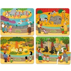 Puzzle pro nejmenší - ZOO, 24ks (Vilac)