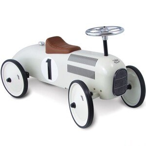 Odrážedlo kovové - Historické auto, krémové (Vilac)