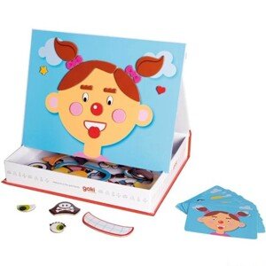 Puzzle magnetické - Kniha, Obličeje holka (Goki) - Doporučujeme
