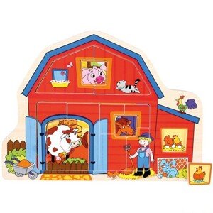 Puzzle odkrývací - Stodola na farmě (Bino)