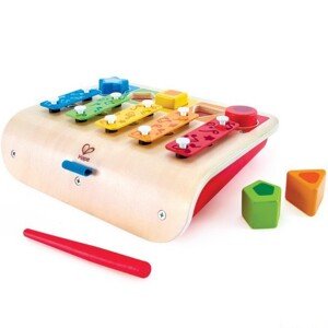 Hudba - Xylofon, S vkládáním tvarů (Hape) - Akce